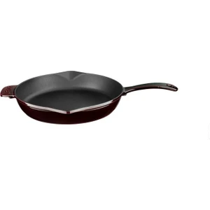 Demir Döküm Majolika Mor 28 cm Yuvarlak Kızartma Tava LVYTV28PRP