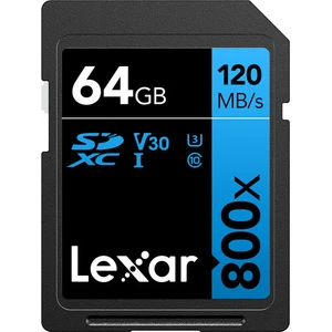 64GB High-Performance 800X Uhs-I Sdxc Memory Card (Blue Series)