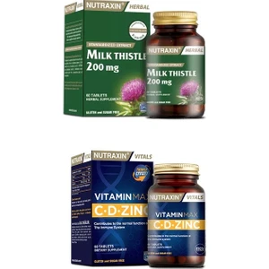 Milk Thistle 60 Tablet + Vitamin Max (C ,d, Zinc) 60 Tablet