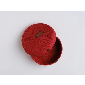 Çok Amaçlı Kapaklı Pamuk Ip Sepet 20 x 8 cm