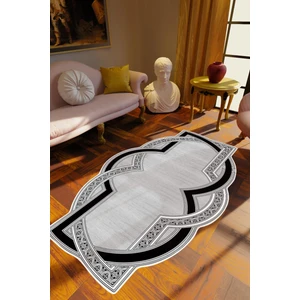 Salon Halısı Klasik Modern Gri Kaydırmaz Kesme Yıkanabilir Ince Halı Tüysüz Kilim