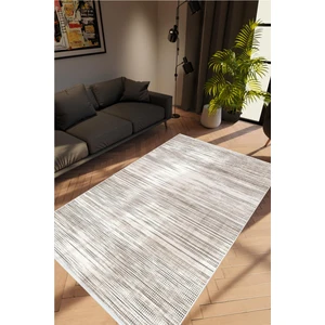 10 Post Online Salon Halısı Modern Eskitme Kahverengi Beyaz Kaydırmaz Kesme Yıkanabilir Ince Halı Tüysüz Kilim