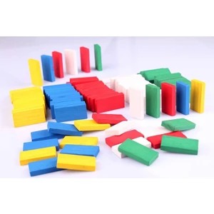 Ahşap Eğitici Geliştirici 100'LÜ  Domino Seti