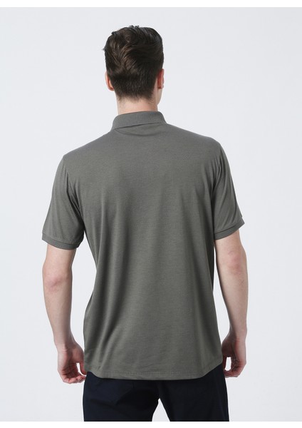 Cm T 712 Regular Fit Jakarlı Haki Erkek Polo T-Shirt fırsatları