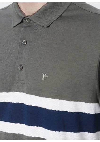 Cm T 712 Regular Fit Jakarlı Haki Erkek Polo T-Shirt indirimleri