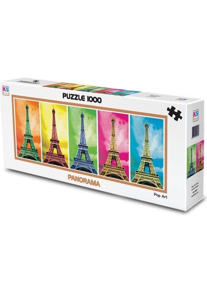 Ks, Pop Art Paris, 1000 Parça Panorama Puzzle