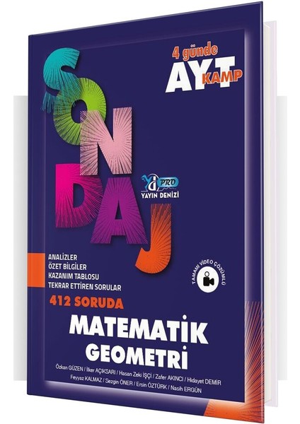 Yayın Denizi Yayınları AYT Matematik Geometri Pro 412 Soruda Sondaj Kamp