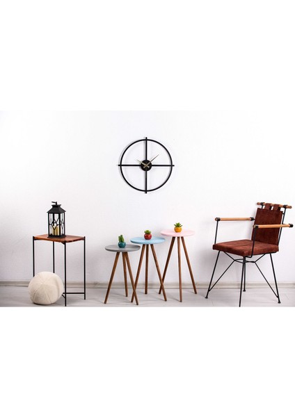 Gowpenart Ocean Metal Siyah Duvar Saati 1,5 mm Kalınlık modelleri