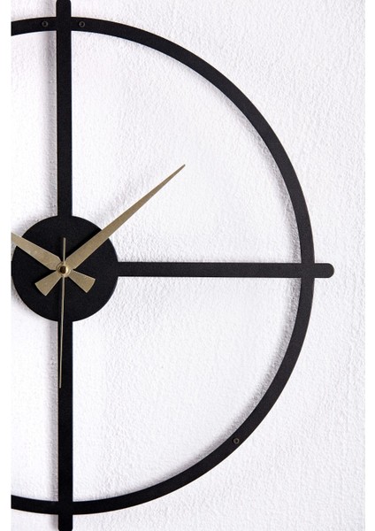 Gowpenart Ocean Metal Siyah Duvar Saati 1,5 mm Kalınlık fırsatları