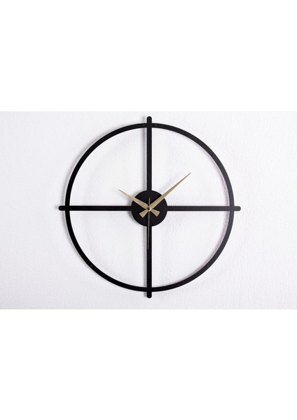 Gowpenart Ocean Metal Siyah Duvar Saati 1,5 mm Kalınlık indirimleri