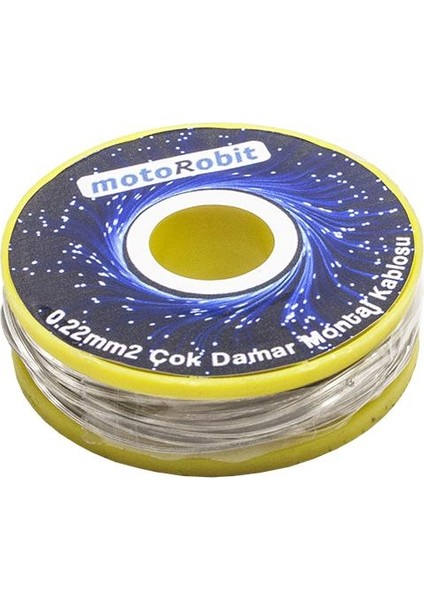 0.22 Mm Gri Çok Damar Montaj Kablosu 10 Metre