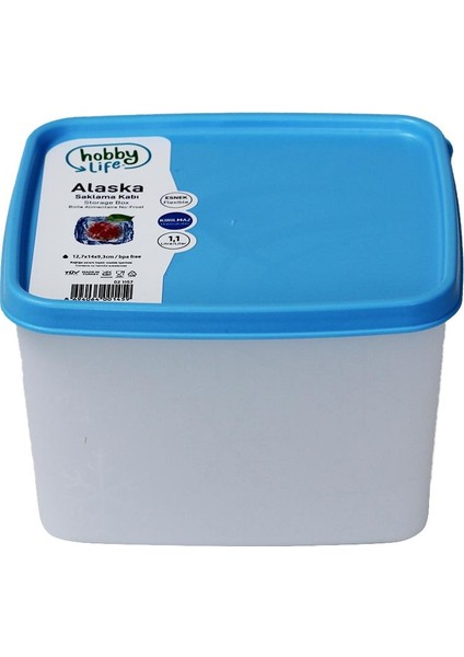 Alaska Nofrost Saklama Kabı 1,1 Litre Mavi