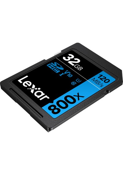 32GB 800X SDHC UHS-I 4K UHD V10 U1 C10 120MB/sn Hafiza Kart (Blue Series)