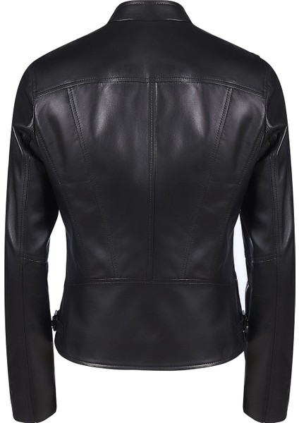 Paride Siyah Kadın Deri Ceket indirimleri