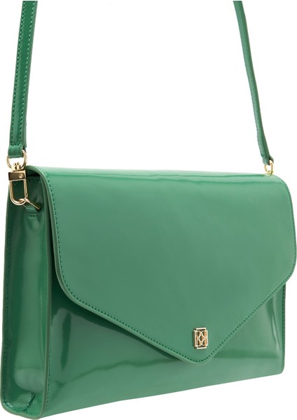 Maxima Yeşil Kadın Deri Clutch