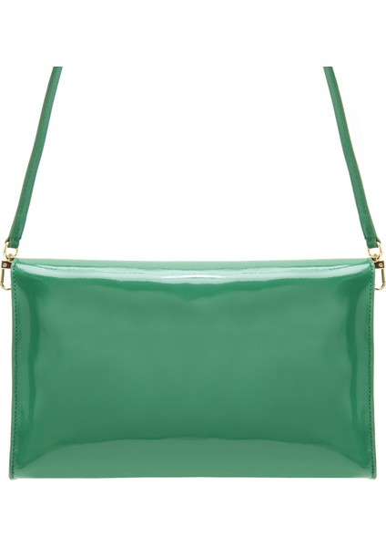 Maxima Yeşil Kadın Deri Clutch