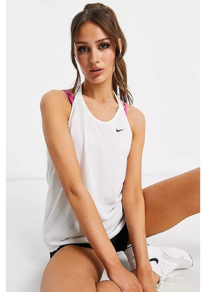 Training Victory Dri-Fit Tank Beyaz Spor Atlet