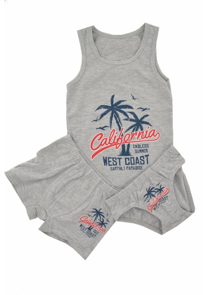 Erkek Çocuk California Atlet Külot Boxer Takım