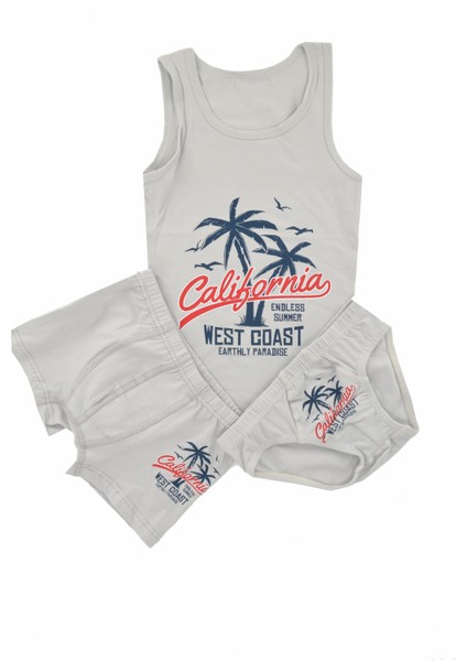Erkek Çocuk California Atlet Külot Boxer Takım