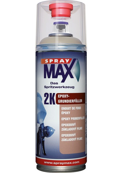 Spraymax 680032 2k Epoxy Primer Filler (Epoksi Astar) 400 Ml