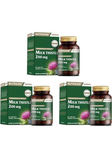 Milk Thistle 60 Tablet X3 Adet