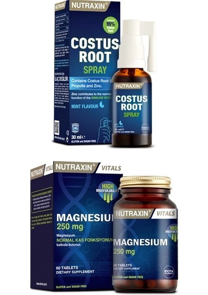 Costus Root 30 Ml+Magnesium Citrate 250MG 60 Tablet