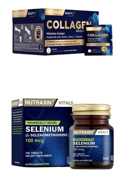 Collagen 30 Saşe 10000 Mg + Selenyum 100 Mcg 100 Tablet