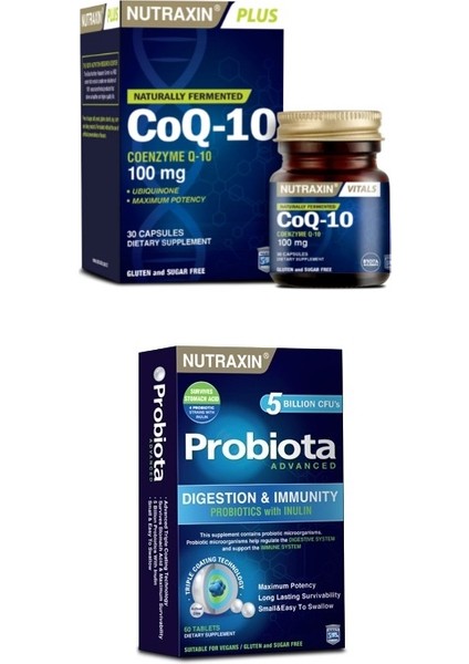 Co Q-10 (100 Mg) 30 Kapsül + Probiota 60 Tablet