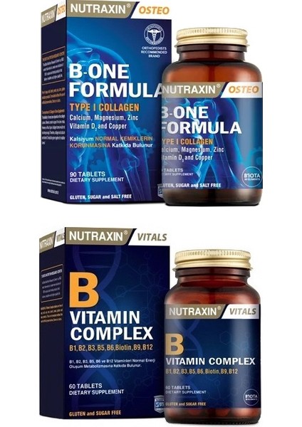 B-One Formula 90 Tablet + B Vitamin Complex 60 Tablet