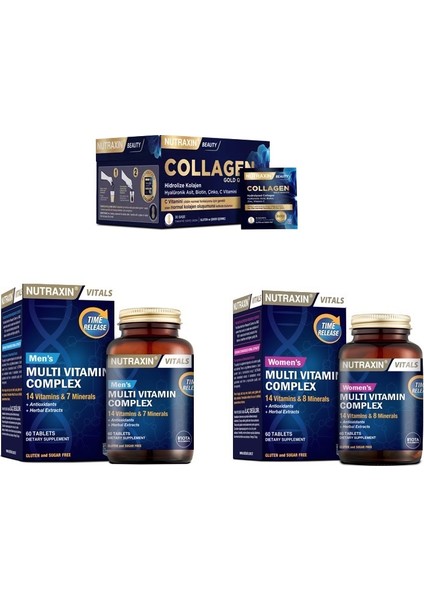 Collagen 30 Saşe 10000 Mg+ Kadınlar ve Erkekler Için Multivitamin&mineral Takviyesi