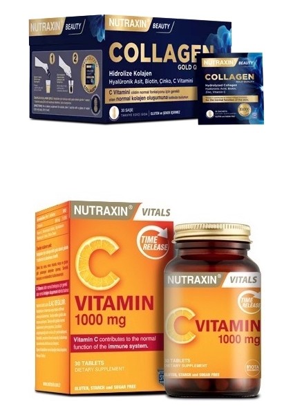 Collagen 30 Saşe 10000 Mg + C Vitamini 1000 Mg 30 Tablet