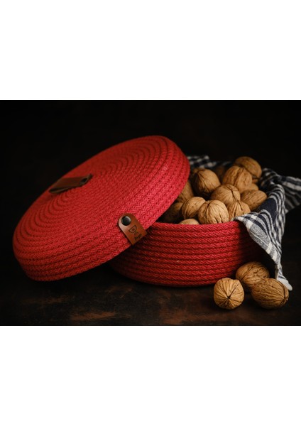 Çok Amaçlı Kapaklı Pamuk Ip Sepet 20 x 8 cm fiyatları