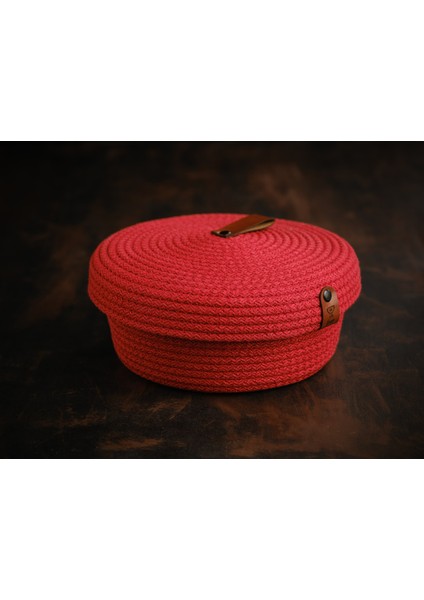 Çok Amaçlı Kapaklı Pamuk Ip Sepet 20 x 8 cm fırsatları