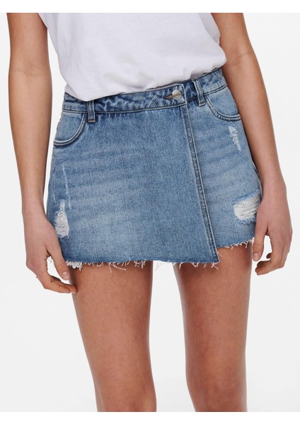 Onltexas Lıfe Reg Denim Bayan Şort Açık Mavi indirimleri