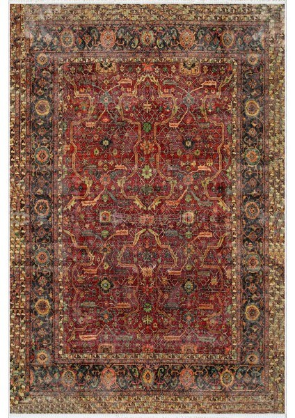 Salon Halısı Kilim Otantik Eskitme Kahverengi Kaydırmaz Yıkanabilir Ince Halı Tüysüz Kilim fiyatları