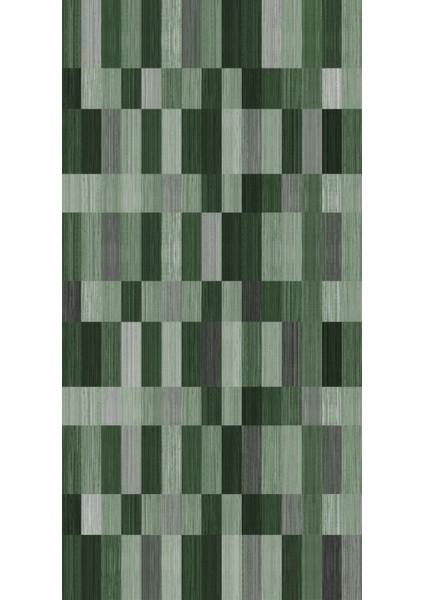Modern Patchwork Yeşil Dijital Baskı Halı Kaydırmaz Ince Yıkanabilir fiyatları