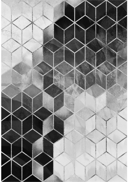 Modern Gri Dijital Baskı Halı Kaydırmaz Ince Yıkanabilir fiyatları