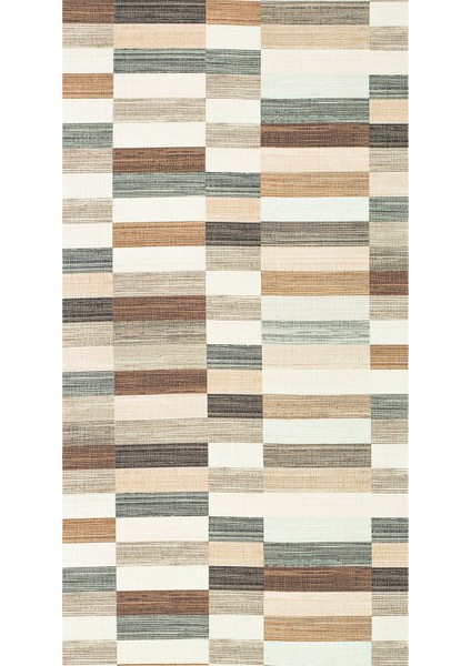 Modern Patchwork Karışık Renkli Dijital Baskı Halı Kaydırmaz Ince Yıkanabilir