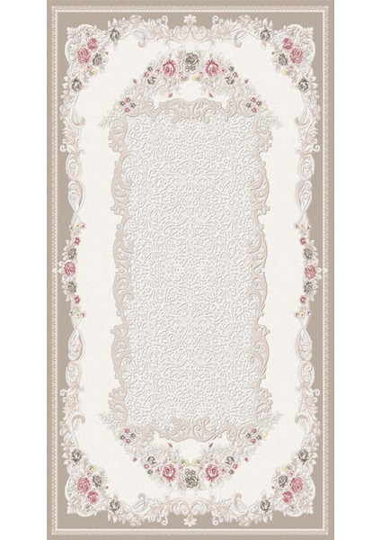 Klasik Vizon Dijital Baskı Halı Kaydırmaz Ince Yıkanabilir fiyatları