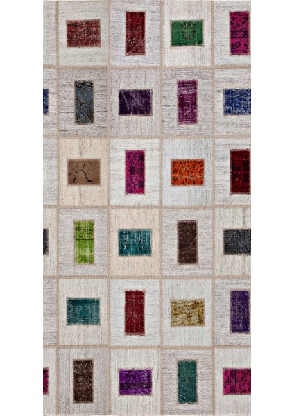 Modern Patchwork Karışık Renkli Dijital Baskı Halı Kaydırmaz Ince Yıkanabilir fiyatları