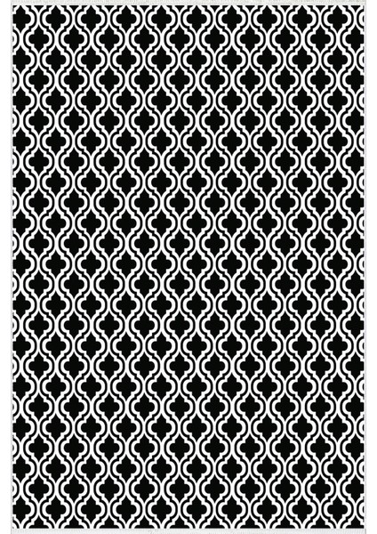 Modern Geometrik Siyah Beyaz Kaydırmaz Kesme Yıkanabilir Ince Halı fiyatları