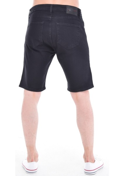 Cedy Denım Erkek Küba Siyah Kot Şort Slim Fit Jean Şort C342 fırsatları