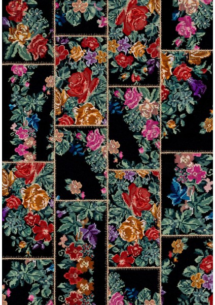 Modern Patchwork Karışık Renkli Dijital Baskı Halı Kaydırmaz Ince Yıkanabilir fiyatları