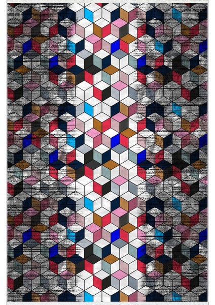 Modern Geometrik Gri Kaydırmaz Kesme Yıkanabilir Ince Halı fiyatları