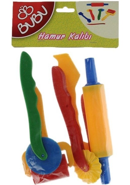 Oyun Hamuru Kalıbı Merdane Seti 6'lı
