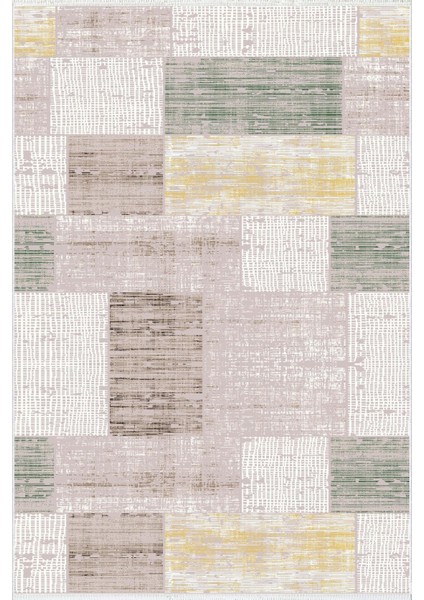 Modern Patchwork Gri Kaydırmaz Kesme Yıkanabilir Ince Halı fiyatları
