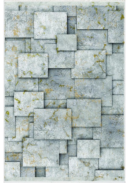 Modern Patchwork Gri Kaydırmaz Kesme Yıkanabilir Ince Halı fiyatları