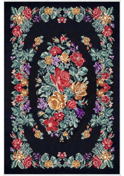 Figürlü Çiçekli Kırmızı Kaydırmaz Kesme Yıkanabilir Ince Halı fiyatları