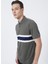 Cm T 712 Regular Fit Jakarlı Haki Erkek Polo T-Shirt 1