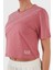 Pamuklu Baskılı Bisiklet Yaka Crop T Shirt Bayan T Shirt 3LTT11 Tjaqz 1413 4
